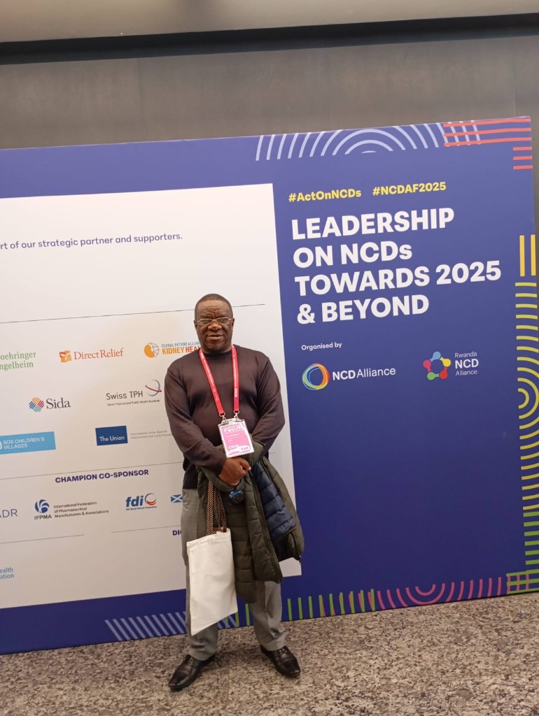 John Gikonyo at the NCD Alliance forum in Kigali